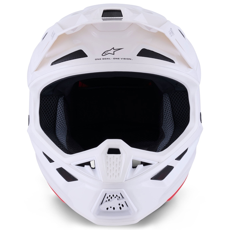 Alpinestars SM7 Solid Motokross kiiver valge