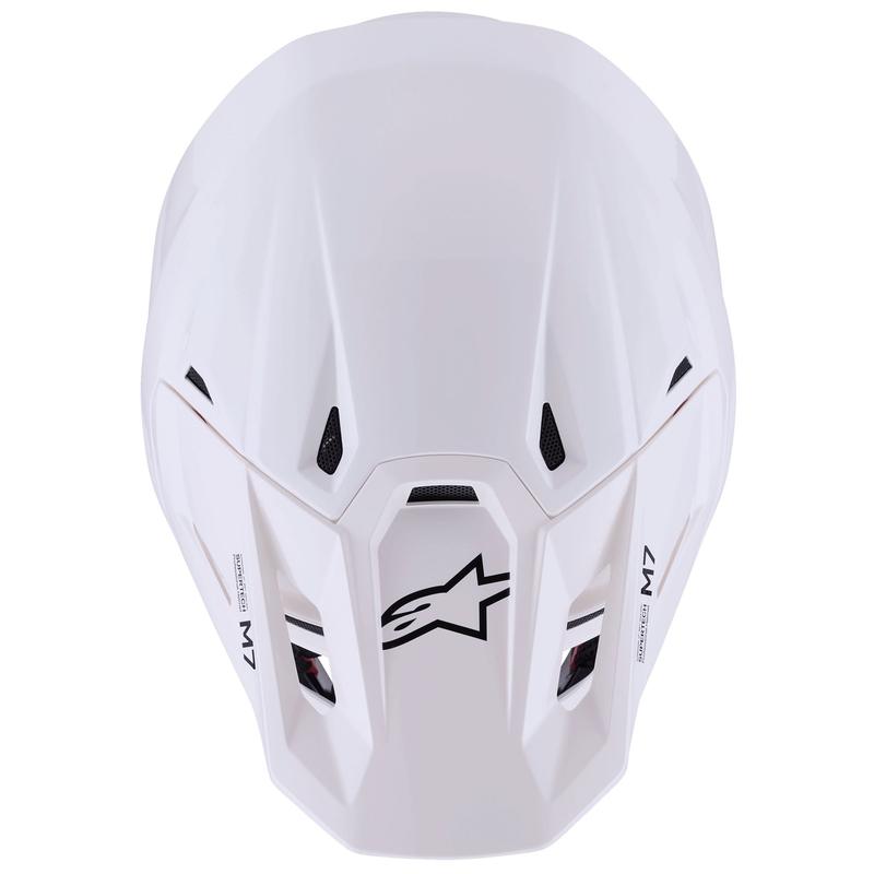 Alpinestars SM7 Solid Motokross kiiver valge