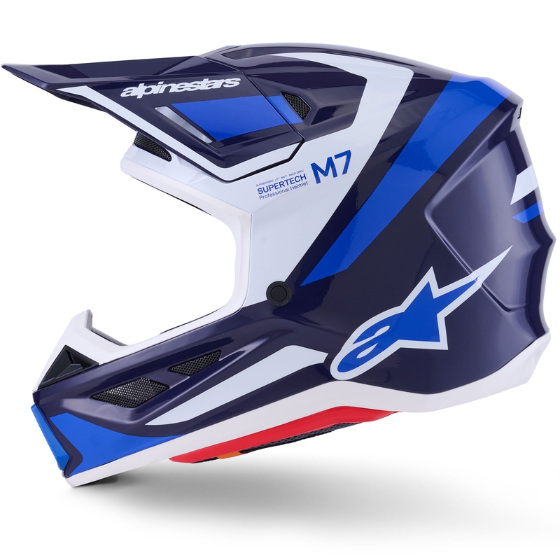 Alpinestars SM7 Rise motokrossikiiver sinine ja valge