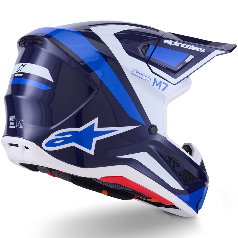 Alpinestars SM7 Rise motokrossikiiver sinine ja valge