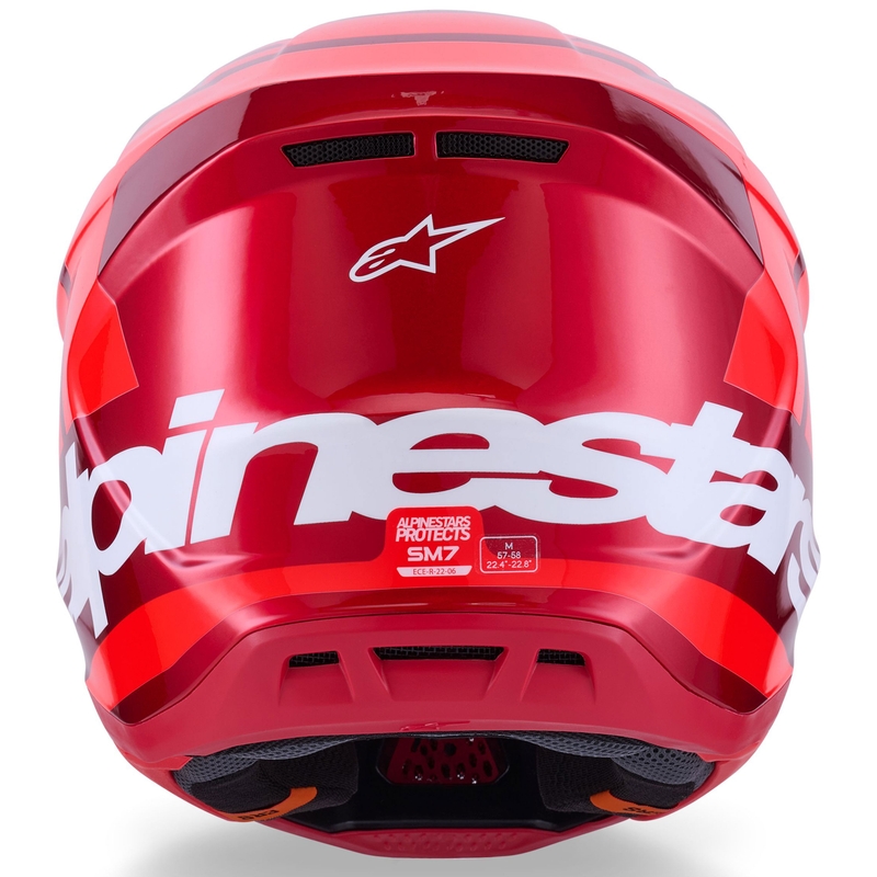 Alpinestars SM7 Core Motokross kiiver punane