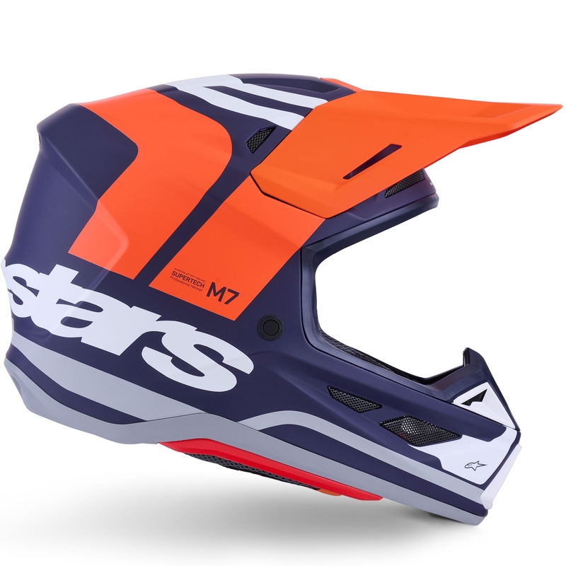 Alpinestars SM7 Core motokrossikiiver matt oranž-sinine-valge