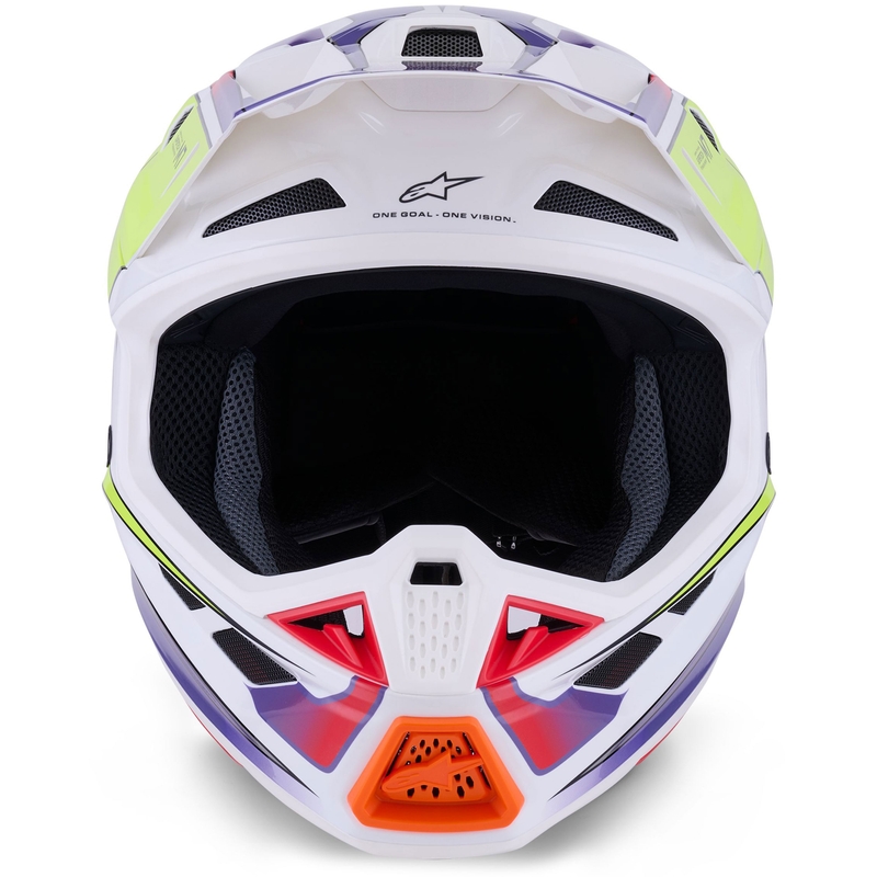 Alpinestars SM7 Fuse motokrossikiiver valge-fluo kollane-lilla
