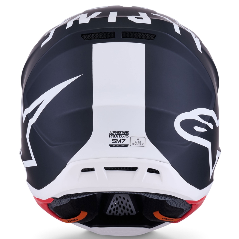 Alpinestars SM7 Dasher motokrossikiiver matt must ja valge