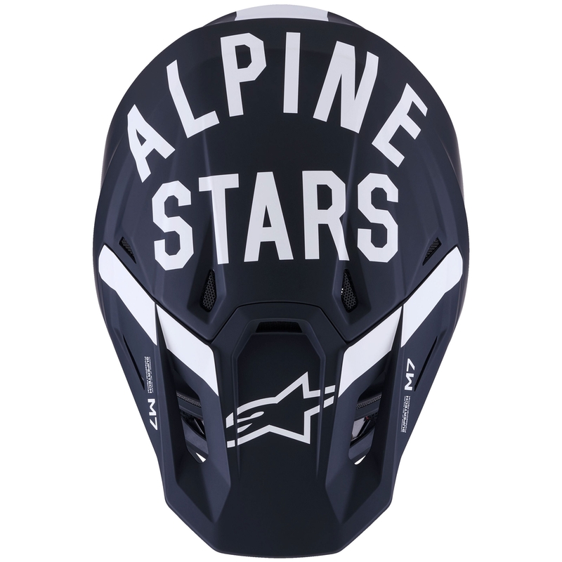 Alpinestars SM7 Dasher motokrossikiiver matt must ja valge