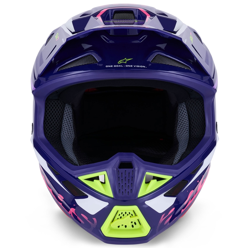 Alpinestars SM7 Deed motokrossikiiver lilla-roosa-valge-fluo kollane