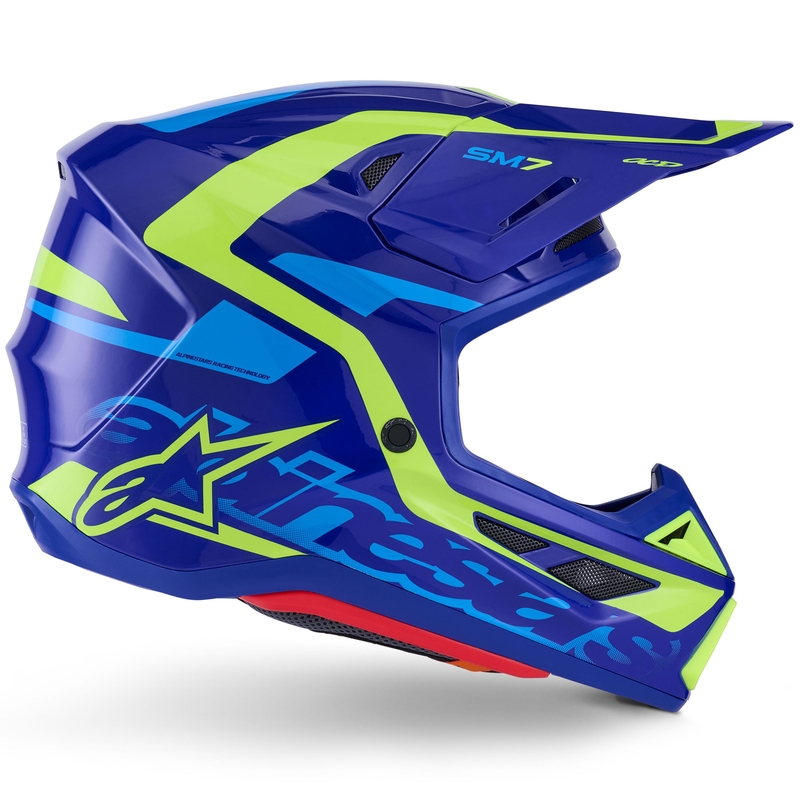 Alpinestars SM7 Deed motokrossikiiver sini-fluo kollane