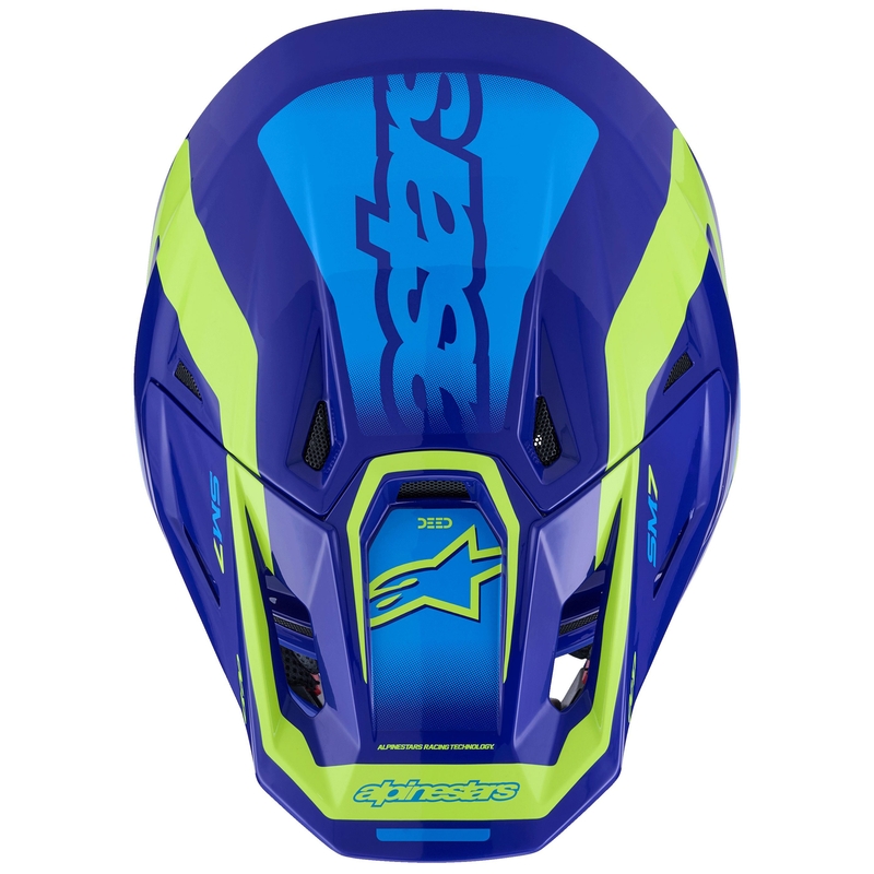 Alpinestars SM7 Deed motokrossikiiver sini-fluo kollane