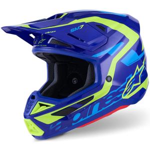 Alpinestars SM7 Deed motokrossikiiver sini-fluo kollane