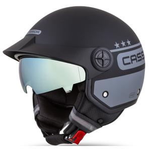 Cassida Handy Plus Chief avatud mootorratta kiiver hall-must