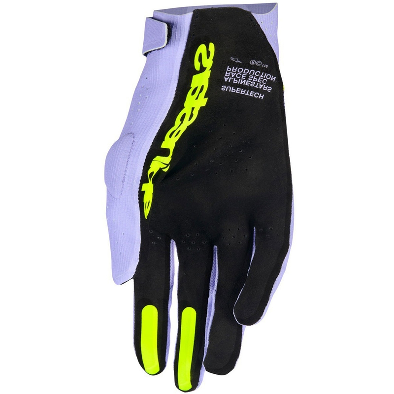 Alpinestars Supertech MX motokrossikindad lavendli-lilla-kollased