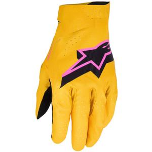 Alpinestars Supertech MX kuld-mustad-fluo roosad motokrossikindad