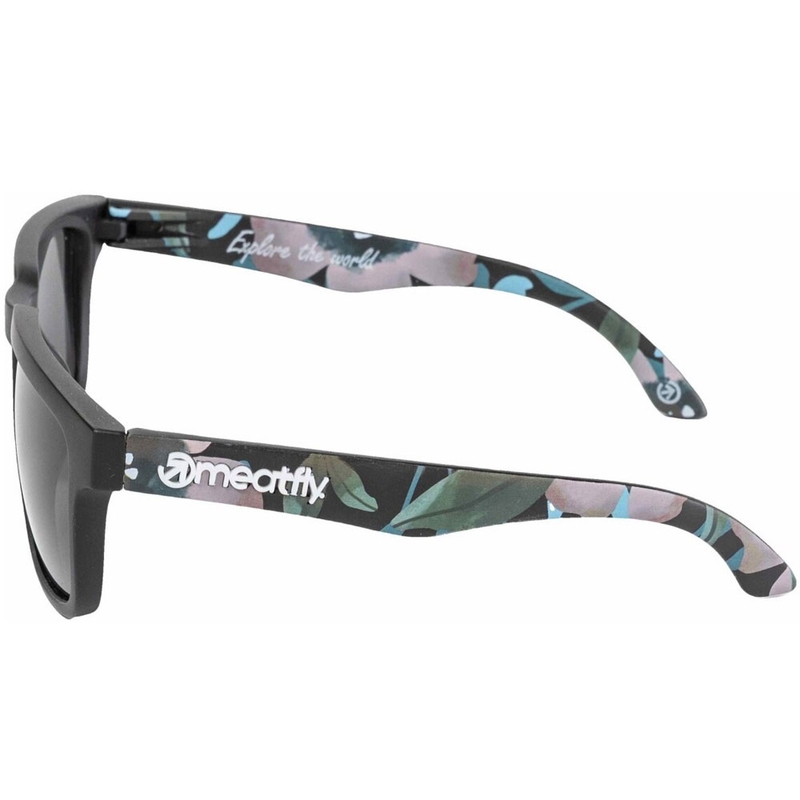 Meatfly Memphis Pink Flowers Mustad ja roosad päikeseprillid