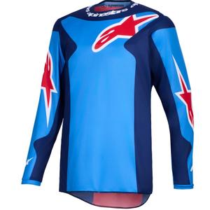 Alpinestars Fluid Grid motokrossitrikoo sinine ja punane