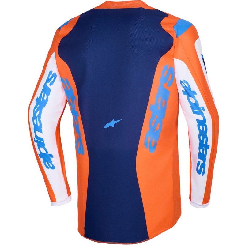 Alpinestars Fluid Grid motokrossitrikoo oranž ja sinine