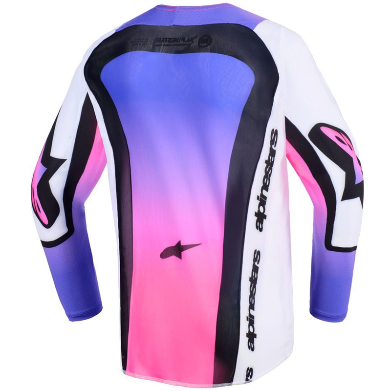 Alpinestars Supertech Vista Noorte motokrossitrikoo valge-lilla-must