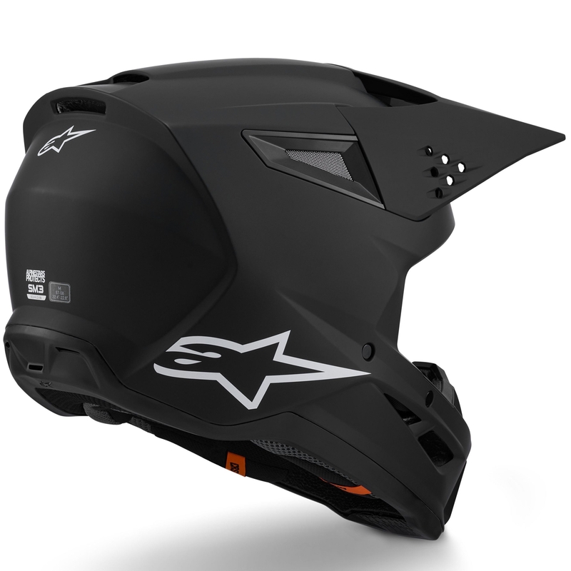 Alpinestars S-M3 Solid Motokross kiiver matt must