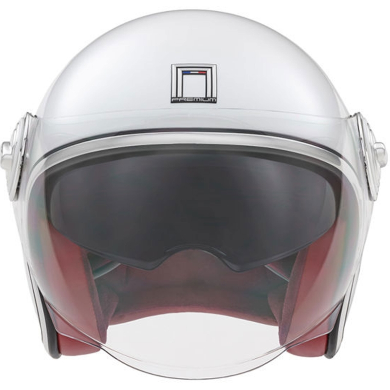Avatud mootorratta kiiver NOX PREMIUM Heritage valge