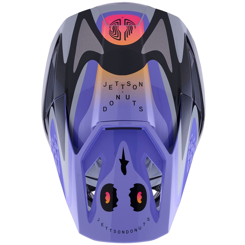 Laste motokrossikiiver Alpinestars S-M3 edition JETT LAWRENCE hall-lillakas-must