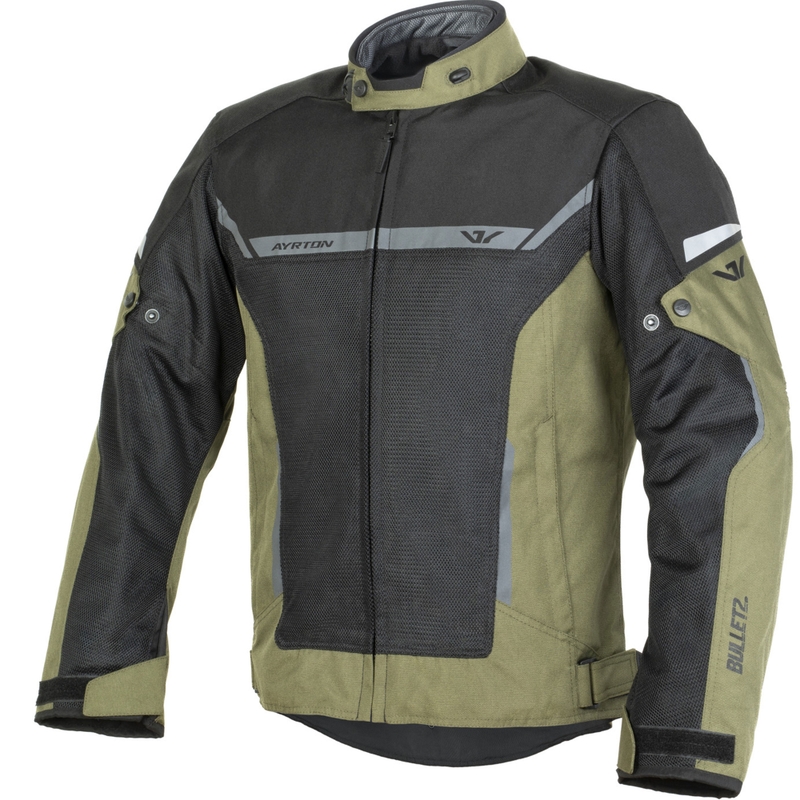Ayrton Bullet II Flow tumeroheline-hall-must mootorrattajope