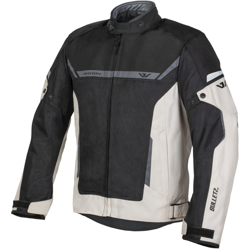 Ayrton Bullet II Flow kreemjas-hall-must mootorrattajope