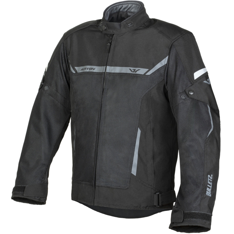 Ayrton Bullet II Flow must-tumehall mootorrattajope
