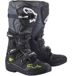 Alpinestars TECH 5 must-hall-fluo kollane mootorratta saapad