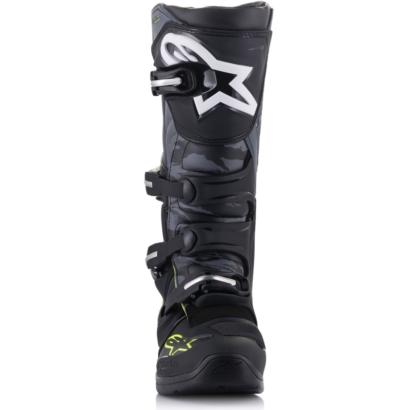 Alpinestars TECH 5 must-hall-fluo kollane mootorratta saapad
