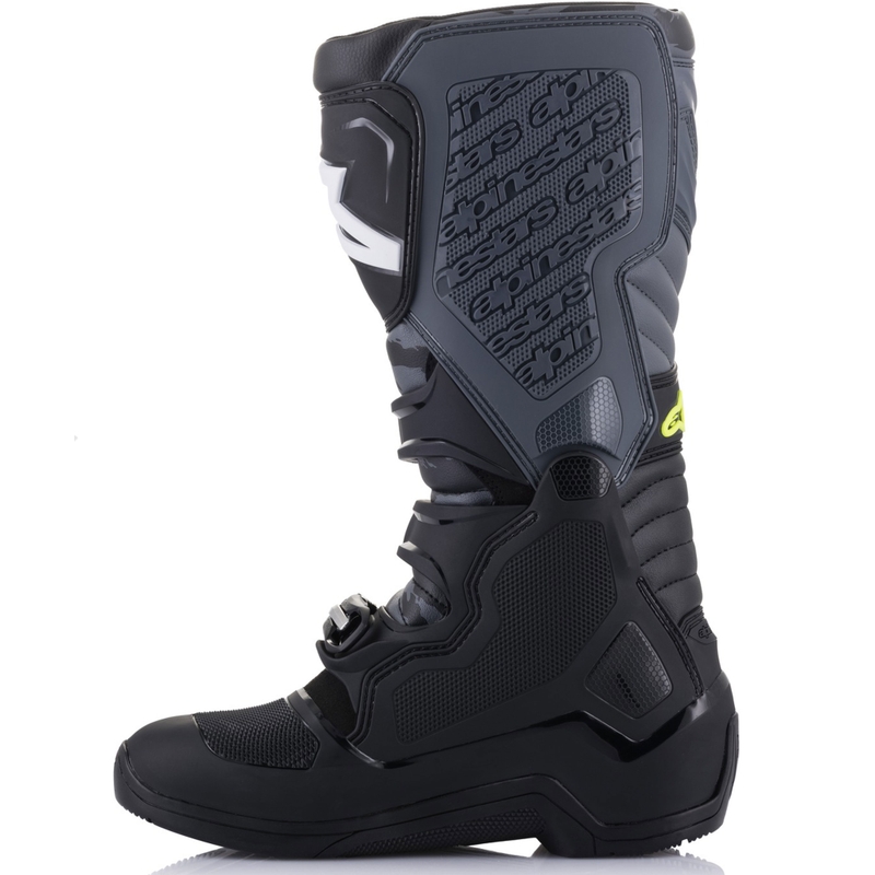 Alpinestars TECH 5 must-hall-fluo kollane mootorratta saapad