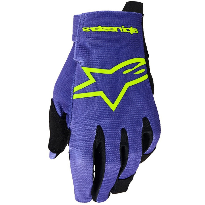 Alpinestars Radar Noorte motokrossikindad lastele lilla-fluo kollane