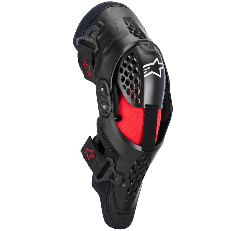 Alpinestars SX-1 Plasma must-punahall põlvekaitsmed