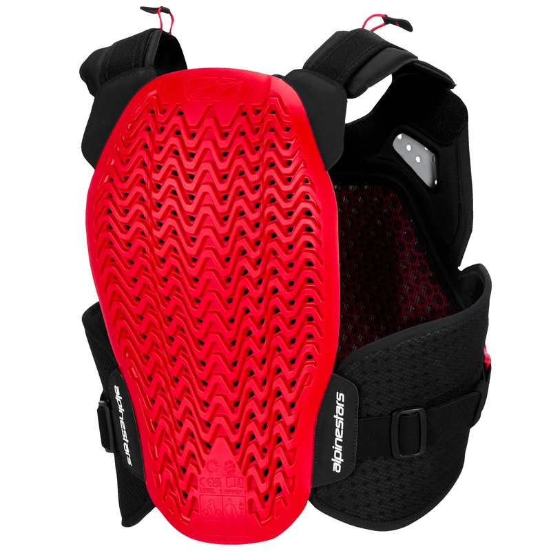 Alpinestars A-4 Plasma must-punase-valge rinnakaitse