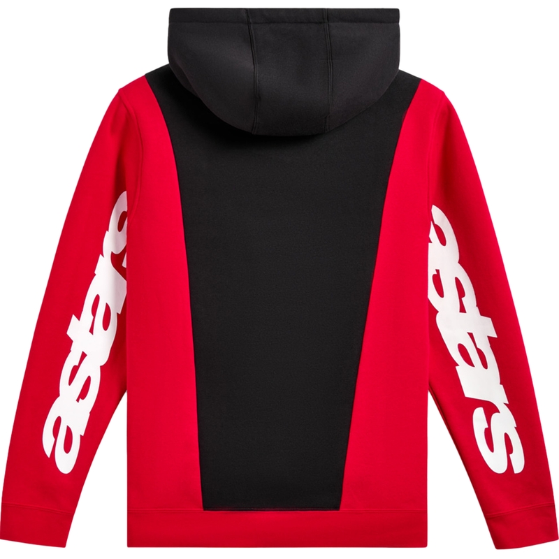 Alpinestars Ignite Hoodie must ja punane