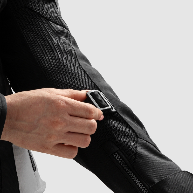 Naiste Rebelhorn Hiflow V Must-hall-kollane mootorratta jope