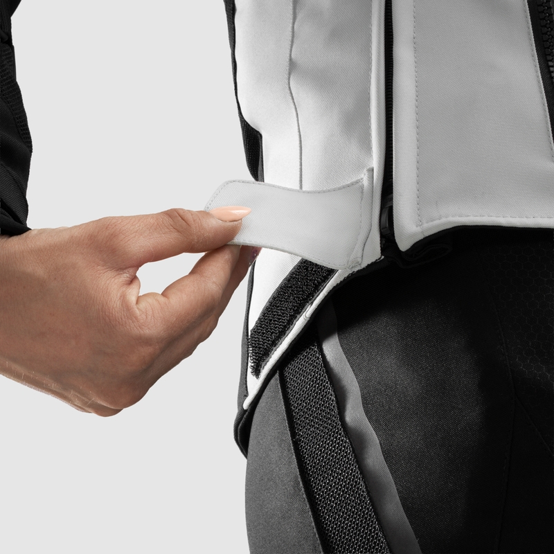 Naiste Rebelhorn Hiflow V Must-hall-kollane mootorratta jope