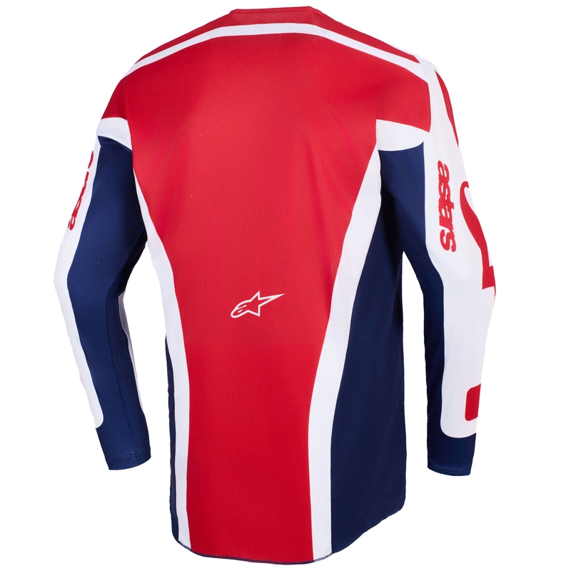 Alpinestars Racer Riway motokrossitrikoo valge-sinine-punane trikoo