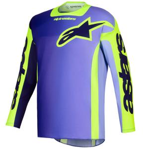 Motokrossitrikoo Alpinestars Racer Portl lilla-fluo kollane