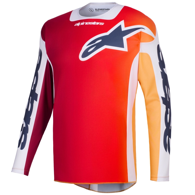 Alpinestars Racer Portl punane-oranž-hele hall motokrossitrikoo