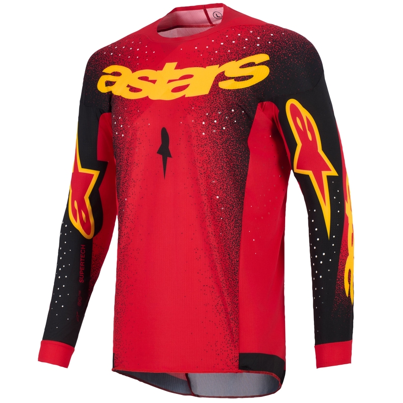 Alpinestars Supertech Scenz motokrossitrikoo punane, must ja kollane