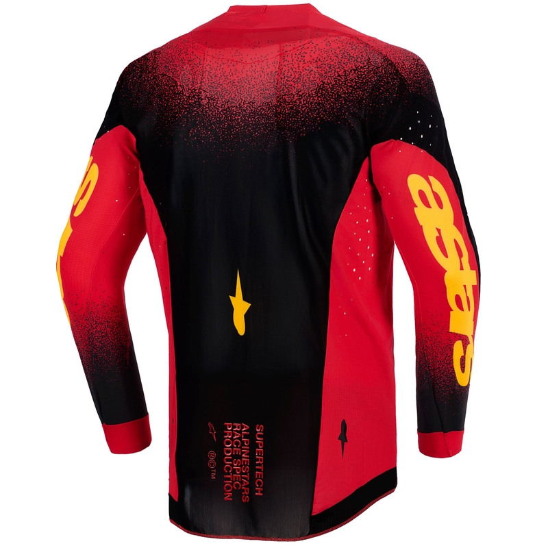 Alpinestars Supertech Scenz motokrossitrikoo punane, must ja kollane