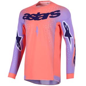 Alpinestars Supertech Scenz motokrossitrikoo oranž-korall-lilla