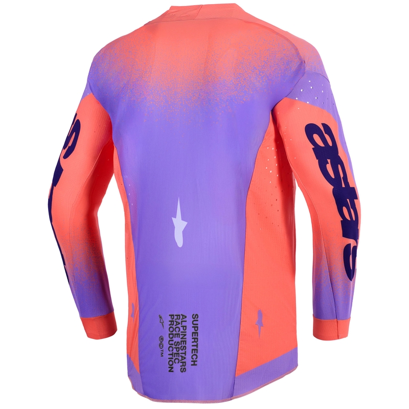Alpinestars Supertech Scenz motokrossitrikoo oranž-korall-lilla