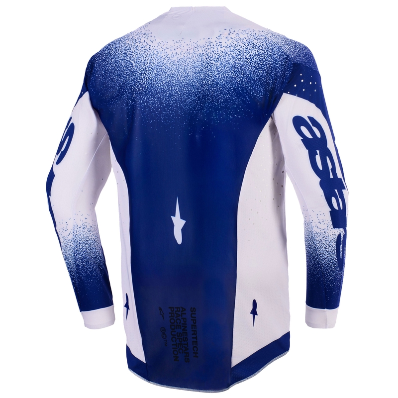Alpinestars Supertech Scenz helehall-tumesinine motokrossitrikoo