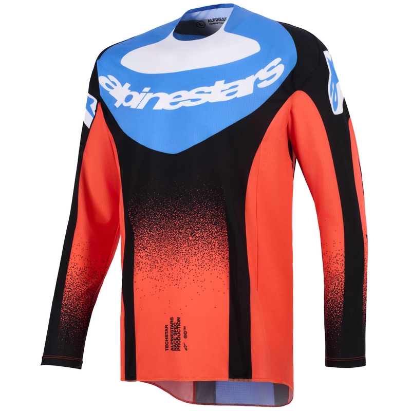 Alpinestars Techstar Knif motokrossitrikoo oranž-must-must-sinine