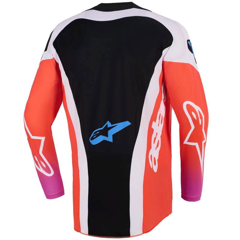 Alpinestars Techstar Knif motokrossitrikoo helehall-fluororanž-must