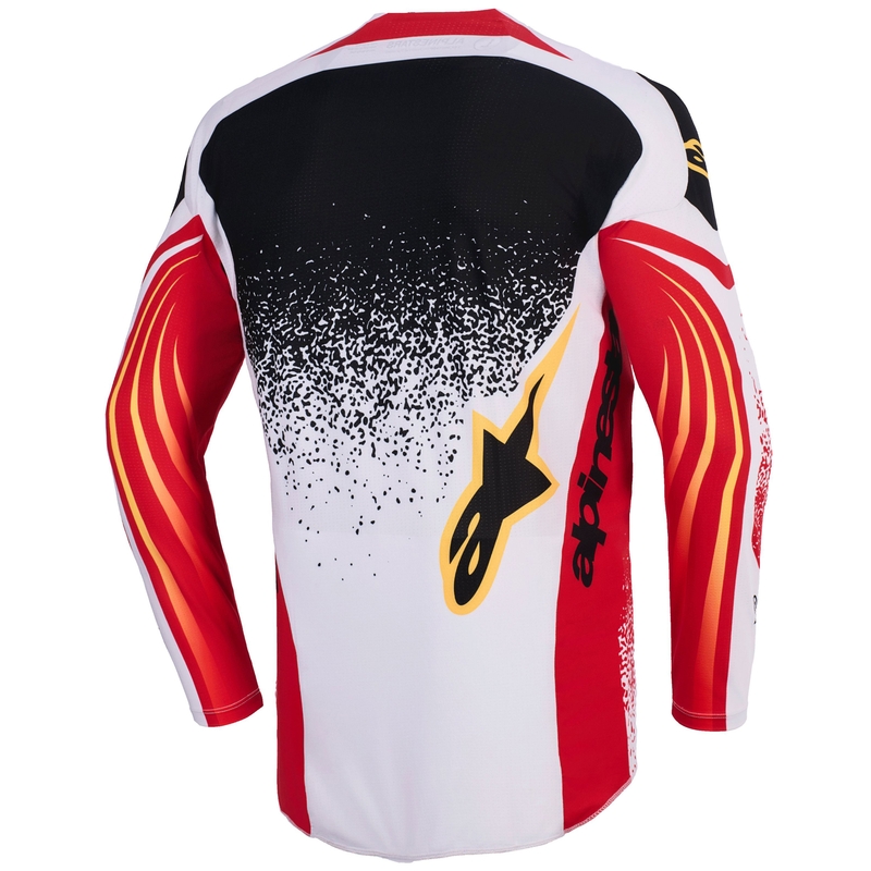 Alpinestars Techstar Nomur helehall-punase-must-kollase motokrossitrikoo