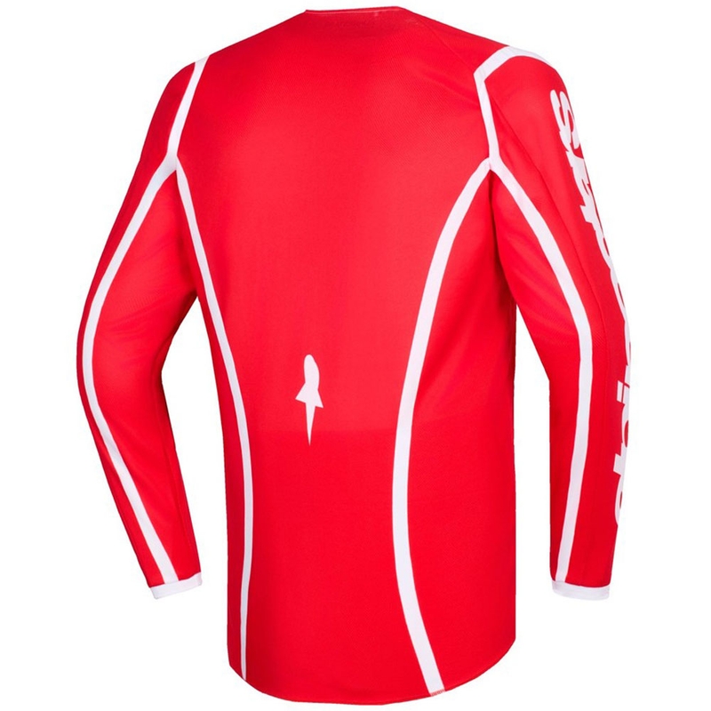 Alpinestars Fluid Apex motokrossitrikoo punane ja valge