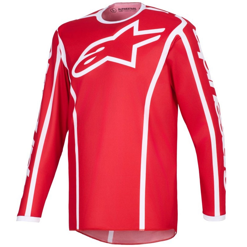 Alpinestars Fluid Apex motokrossitrikoo punane ja valge