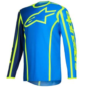 Alpinestars Fluid Apex motokrossitrikoo sini-fluo kollane