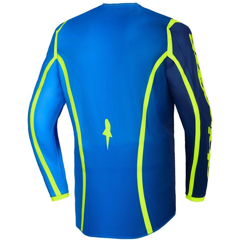 Alpinestars Fluid Apex motokrossitrikoo sini-fluo kollane